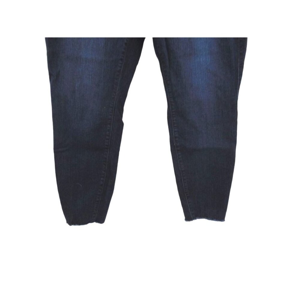 Torrid Bombshell Skinny Dark Blue Jeans 22T 22 Tall Stretch Denim Distressed - Picture 7 of 15